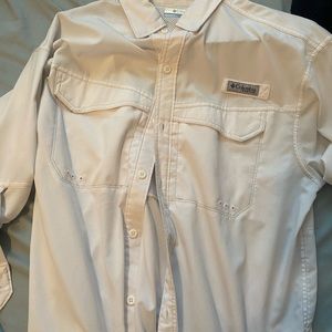 White button up t- shirt